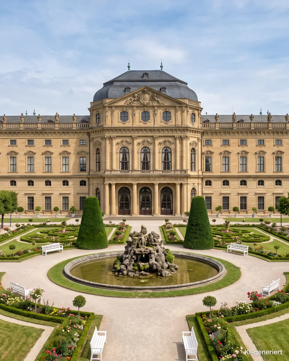Die Residenz in Würzburg, KI-generiertes Bild